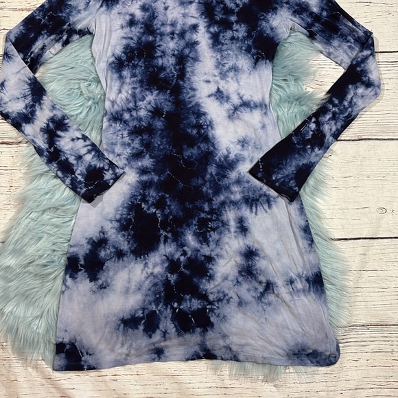 House of Harlow x REVOLVE Bryla Mini Dress Tie Dye Blue - Picture 7 of 8